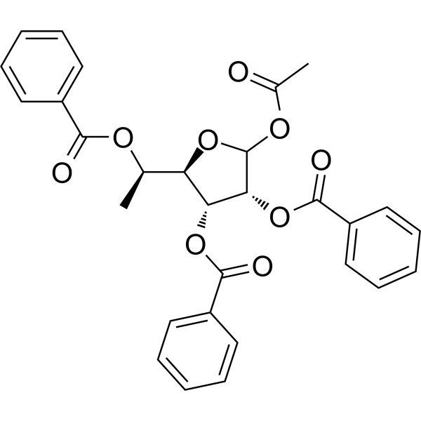 1-O-Acetyl-2,3,5-tri-O-benzoyl-5(R)-C-methyl-D-ribo furanose 72159-45-6